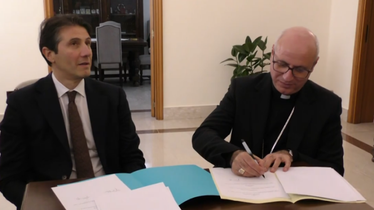 Il sindaco di Potenza e Vincenzo Telesca, arcivescovo di Potenza