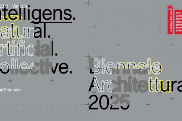 Il Politecnico di Milano alla Biennale Architettura 2025 Poster della Biennale di Venezia 2025 - Intelligens. Natural. Artificial. Collective.