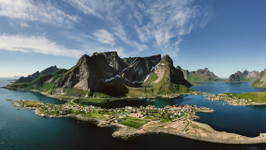 Panorama delle isole Lofoten