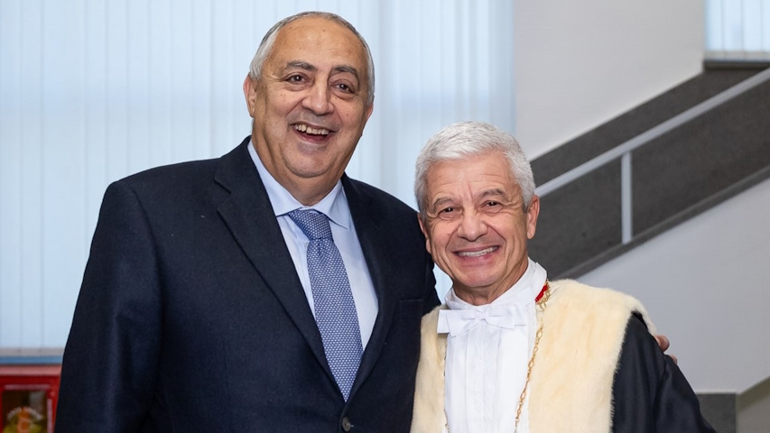 nella foto il sindaco di Palermo Roberto Lagalla e il rettore dell'Università degli Studi di Palermo Massimo Midiri