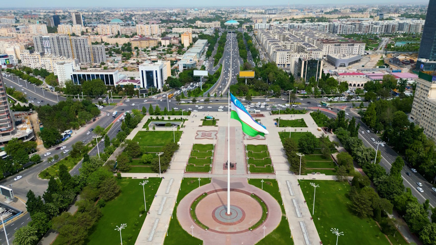 La citta di Tashkent, capitale dell'Uzbekistan