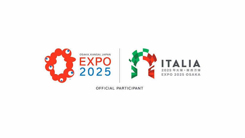il logo di Expo 2025, l'Italia partecipa ufficialmente
