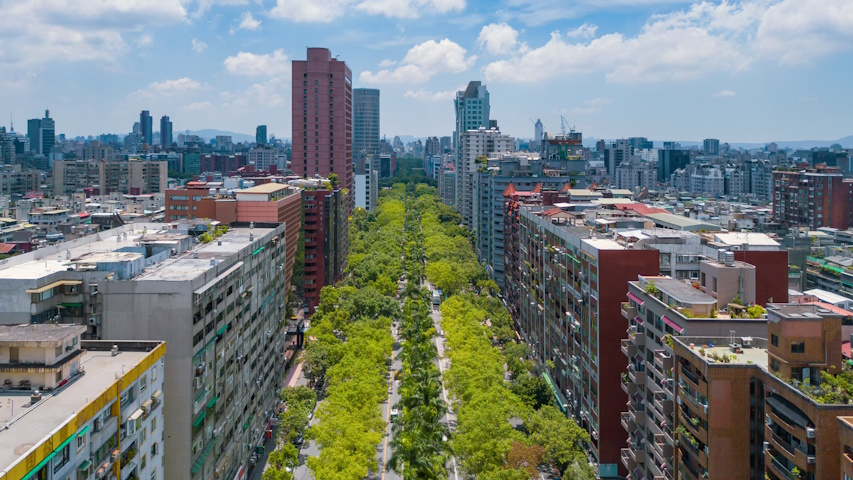 Forestazione urbana, la città di Taipei a Taiwan