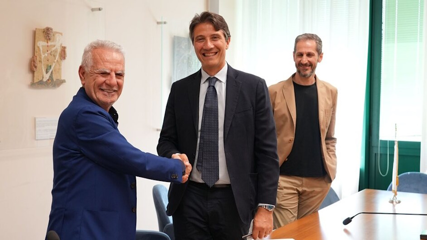 il Rettore dell'Università della Basilicata Ignazio Marcello Mancini, e il sindaco di Potenza Vincenzo Telesca
