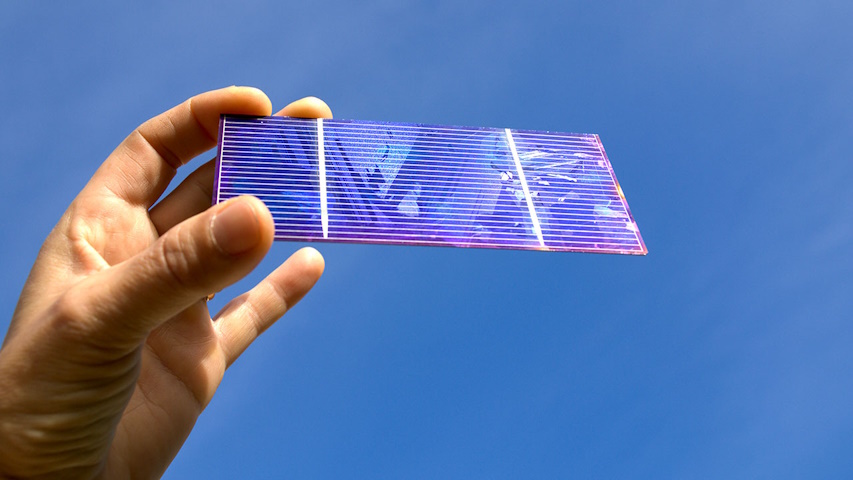 una cellula fotovoltaica in perovskite