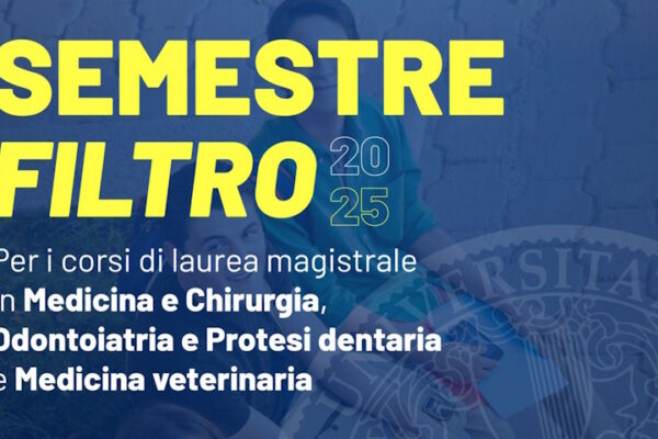 la locandina del semestre filtro all'Università di Bari