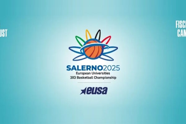 Grafica dei Campionati Europei Universitari di Basket Salerno2025