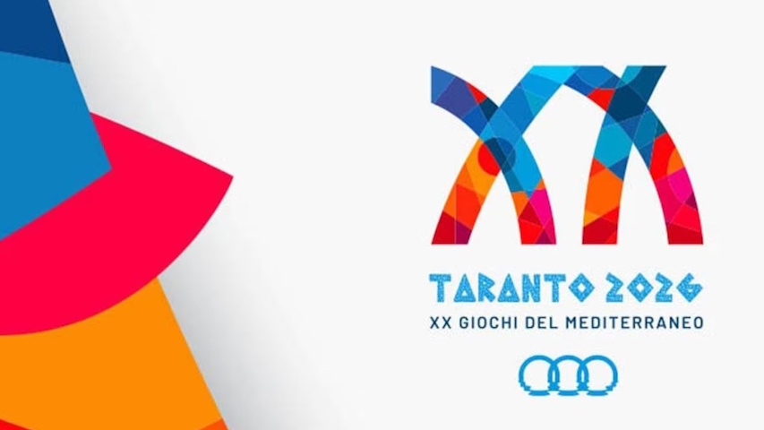 Grafica dei XX giochi del Mediterraneo - Taranto 2026